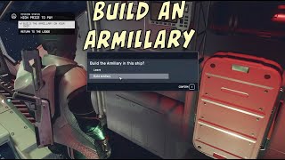 Build The Armillary On Your Ship Starfield or At an Outpost [upl. by Brien668]