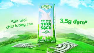 Sữa Tươi Tươi Sạch NutiMilk  chất lượng cao với 35g đạm 100ml sữa tươi [upl. by Witcher]