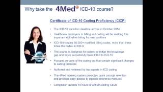 4Med Introduces the NEW ICD 10 CICP Online Training [upl. by Copp]