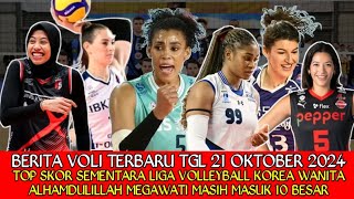 🔵TOP SKOR LIGA VOLLEYBALL PUTRI KOREA SEMENTARAINTIP YUK MEGAWATI ADA DI URUTAN BERAPA [upl. by Polash]