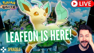 LEAFEON IS HERE Plus HUGE UPDATE spragels Pokemon Unite Stream [upl. by Ennahoj]