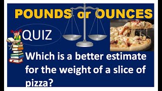 POUNDS or OUNCESHow do you measure the lighter objects [upl. by Ettenil]