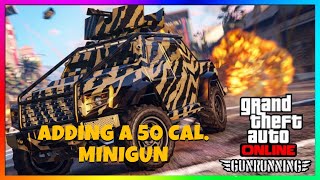 GTA 5 ONLINE How To get 50 CAL MINIGUN ON INSURGENT PICKUP CUSTOM UPDATED [upl. by Cini485]