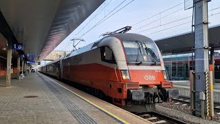 Abfahrt ÖBB IC 737 quotSüdbahnExpressquot Wien Hbf  Villach Hbf in Klagenfurt Hbf 28102024 [upl. by Zuckerman543]