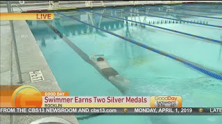 Swimmer Earns Two Silver Medals [upl. by Garfinkel469]