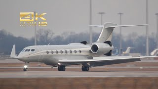 4K Gulfstream G650 arrival at Munich Airport MUC EDDM N650NR [upl. by Aidan]