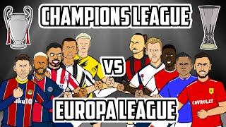 🏆Champions League vs Europa League🏆 Feat Ronaldo Neymar Bruno Zlatan Messi Frontmen Season 29 [upl. by Rebmaed]