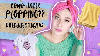 CÓMO HACER PLOPPING   CON TOALLA Y TURBANTE DE MICROFIBRA  CAMISETA DE ALGODÓN  WENSSY [upl. by Naitsabas210]