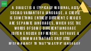 Is Creole A Language Or A Dialect [upl. by Kasevich]