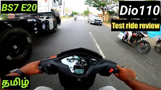 New Honda Dio 110 2023 E20 OBD2 BS7Test ride reviewmileageprice in தமிழ் honda2wheelersin [upl. by Airotciv95]