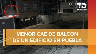 Bebé cae de un segundo piso en colonia La Paz en Puebla [upl. by Akyeluz]