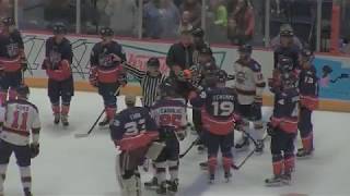 VIDEO Rivermen coach Trudel clash with Macon coach Kerr [upl. by Anitnemelc709]