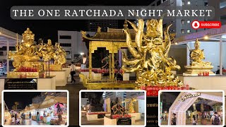 The One Ratchada Night Market Thai Food amp Shopping Bangkok [upl. by Cott283]