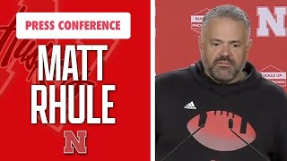 Nebraska Football Head Coach Matt Rhule meets with the media on Monday during bye week I GBR [upl. by Olympie950]