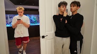 We Snuck Into Jake Pauls House For 24 Hours CAUGHT [upl. by Bannasch]