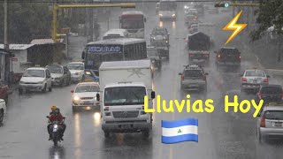 ⛈️⚡️HOY Fuertes LLUVIAS En MANAGUA NICARAGUA Tormenta Sara [upl. by Fairlie]