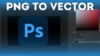 Convert PNG to Vector in Photoshop The Easy Way [upl. by Cale728]