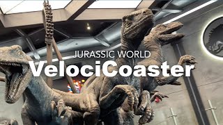 Jurassic World VelociCoaster  Visit Orlando [upl. by Annaynek545]