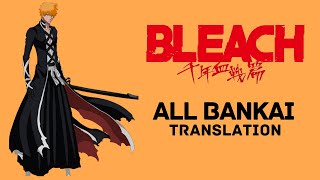 Anime  Bleach All Bankai with Translation and Sound Effect [upl. by Maleeny133]