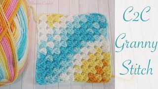 Easy Crochet Corner to Corner Granny Square Blanket [upl. by Trevar487]