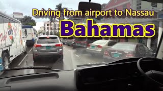 Driving in Bahamas from Nassau Airport to Paradise Island [upl. by Blythe446]