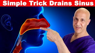 Simple Trick Drains Sinus in 1 Move  Created by Dr Mandell [upl. by Ardnac]