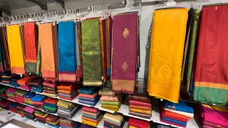 Tnagar Chennai Silks wedding Soft Silk Sarees  Triple Shade Bridal Silk Sarees Muhurtham Collection [upl. by Koval711]