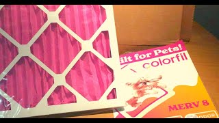 Colorfil Odor Removing Furnace Filter Review [upl. by Serica]