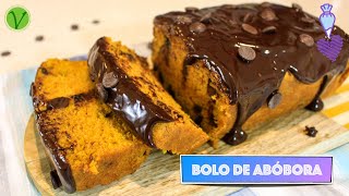 BOLO DE ABÓBORA COM GOTAS DE CHOCOLATE PUMPKIN CAKE 775  Receitas da Mussinha [upl. by Eutnoj]