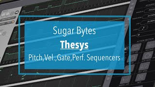 Sugar Bytes Thesys Midi Step Sequencer  Tutorial Part 2 PitchVelocityGatePerformance Sequencers [upl. by Inkster]