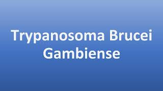 How to Pronounce Trypanosoma Brucei Gambiense [upl. by Levram661]