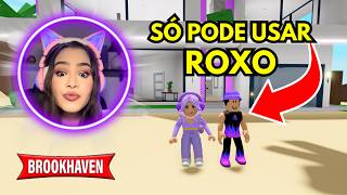 SÓ PODEMOS USAR ROXO no BROOKHAVEN  ROBLOX [upl. by Morra913]