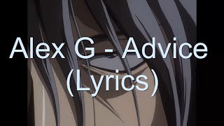 Alex G  Advice Lyrics alexg lyrics indie [upl. by Jed]