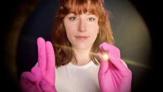 ASMR Tunnel Vision Eye Exam  peripheral light triggers [upl. by Ayidah737]