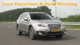 Subaru Outback with EyeSight  Forward Detection Lane Departure amp Sway Warning [upl. by Refotsirhc]