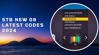 STB NEW 08 LATEST CODES 2024  STBEMU CODES [upl. by Alisan]