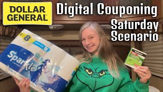 Dollar General Digital Couponing  Saturday Scenario  112324 [upl. by Ardnola118]