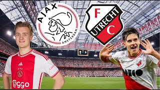 AJAX AMSTERDAM VS FC UTRECHT LIVE MET DE VOETBALCOMMENTATOR 811 [upl. by Elyrrad139]