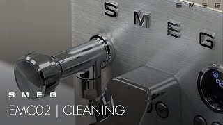 How to Clean and Maintain your Machine  Smeg EMC02 [upl. by Yrahca]