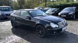 2006 MercedesBenz C180 Coupe Walk Around qcarscouk [upl. by Yelena]