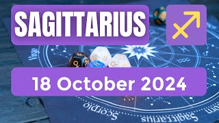 Sagittarius horoscope  Sagittarius Horoscope for Today 18 October 2024 [upl. by Dorison]