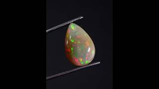 1154 ct Pear Cut Natural Opal Gemstone From Ethiopia [upl. by Ardnosal]