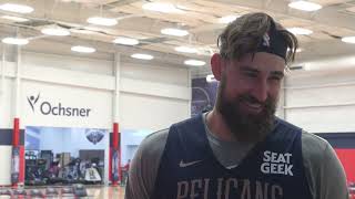 Jonas Valanciunas on experience gained last season  New Orleans Pelicans [upl. by Haerle25]