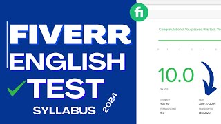 fiverr english language test answers 2024  1010 [upl. by Eanil]