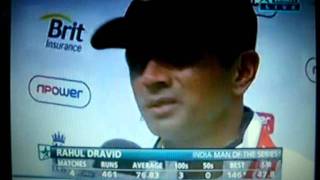 Rahul DravidIndian Man of the SeriesIND vs ENG Tests 22Aug2011 [upl. by Krahmer]