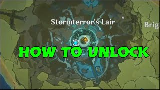 Genshin Impact Stormterror lair locationHow to Enter and unlock statue of the seven [upl. by Nyrhtak]