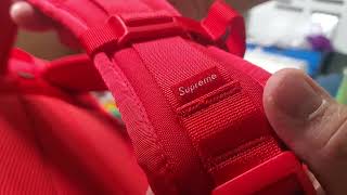 Unpacking the SupremeBackpack by cordura 2024 season design [upl. by Kristine270]