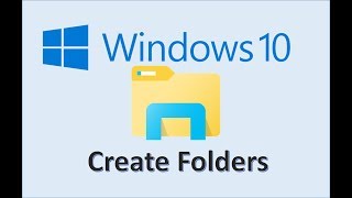 Windows 10  Create a Folder  How to Make New File Folders on Your Laptop Computer Files amp Folders [upl. by Saticilef]