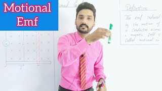 Motional EMF  in UrduHindi  12th class physics  physics ka safar [upl. by Acyre]