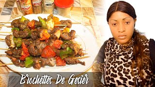 Rytha BM Comment Faire Les Brochettes De Gésier La cuisine de chez nous [upl. by Sullecram]